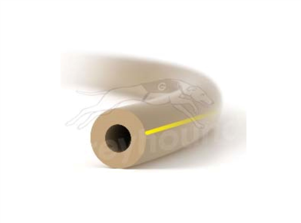 Picture of PEEK Tubing Yellow Striped 1/16" x 0.007" (0.175mm) ID x per mtr
